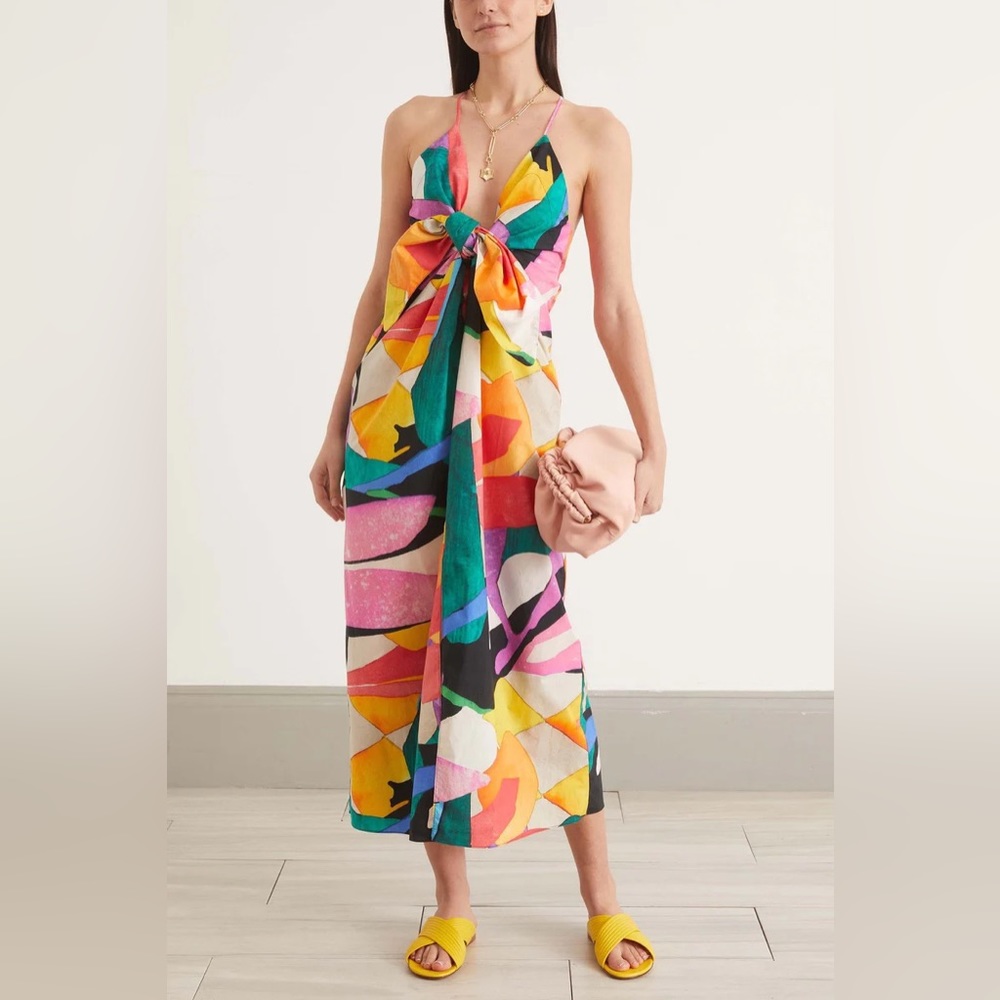 Mara Hoffman Lolita multicolored printed organic cotton dress